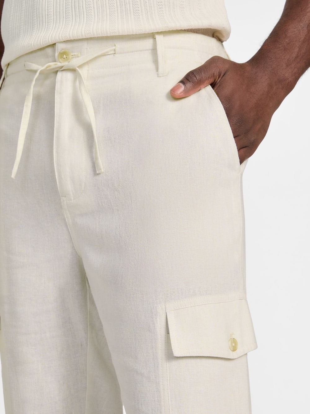 Eco Fletcher Linen Cargo Pants - Guess