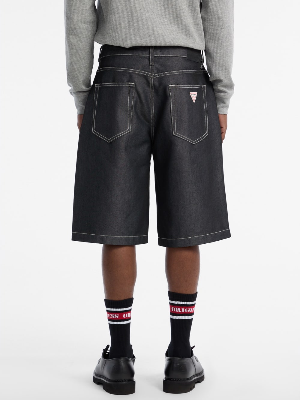 GUESS Originals Metallic Baggy Denim Shorts - Guess