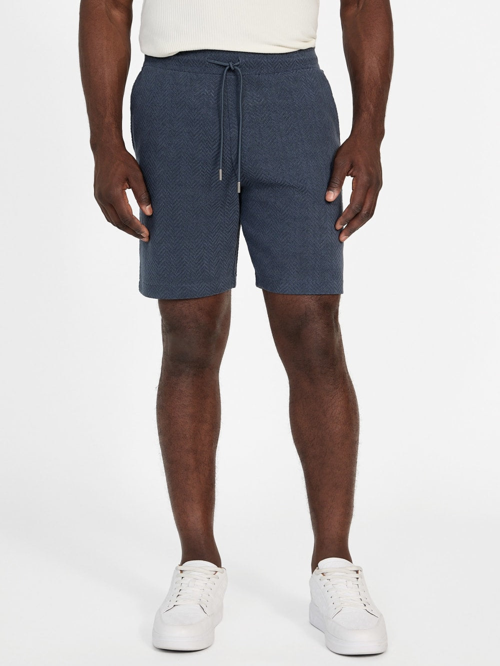 Eco Calvin Chevron-Knit Shorts - Guess