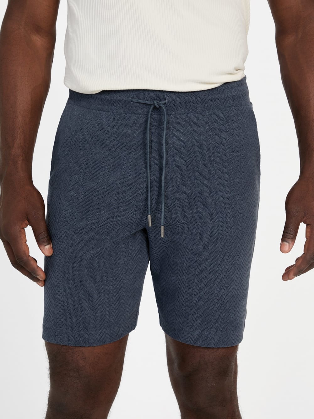 Eco Calvin Chevron-Knit Shorts - Guess