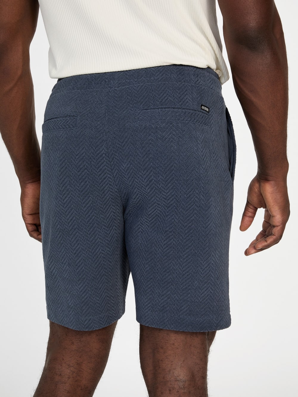 Eco Calvin Chevron-Knit Shorts - Guess