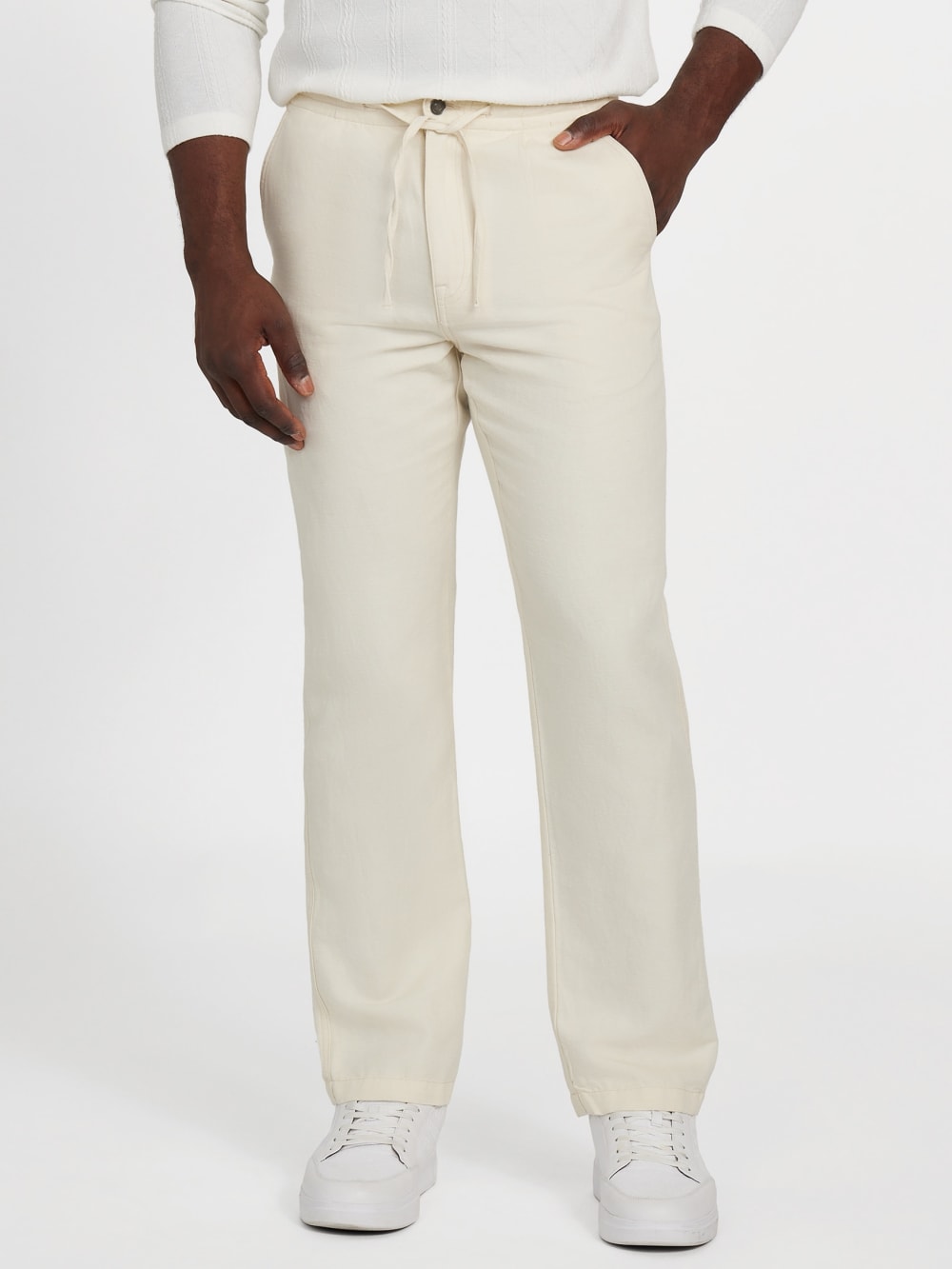 Nolan Linen Cotton Twill Pants - Guess