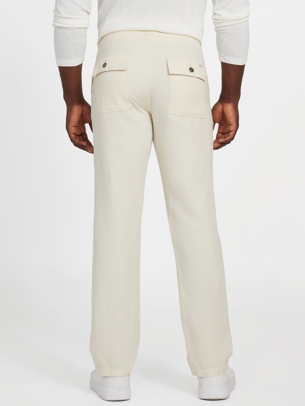 Nolan Linen Cotton Twill Pants - Guess