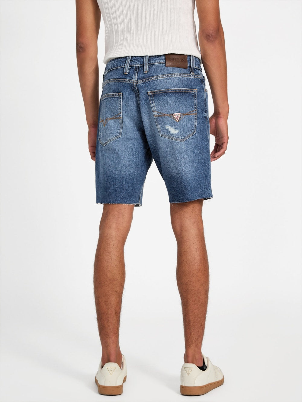Eco Wyatt Distressed Denim Shorts - Guess