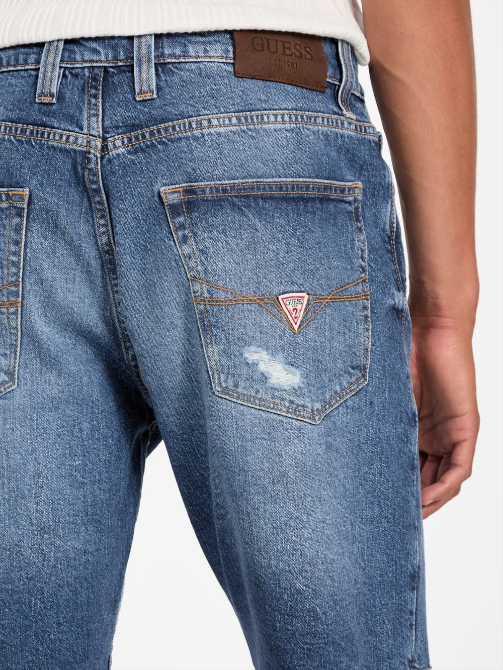 Eco Wyatt Distressed Denim Shorts - Guess