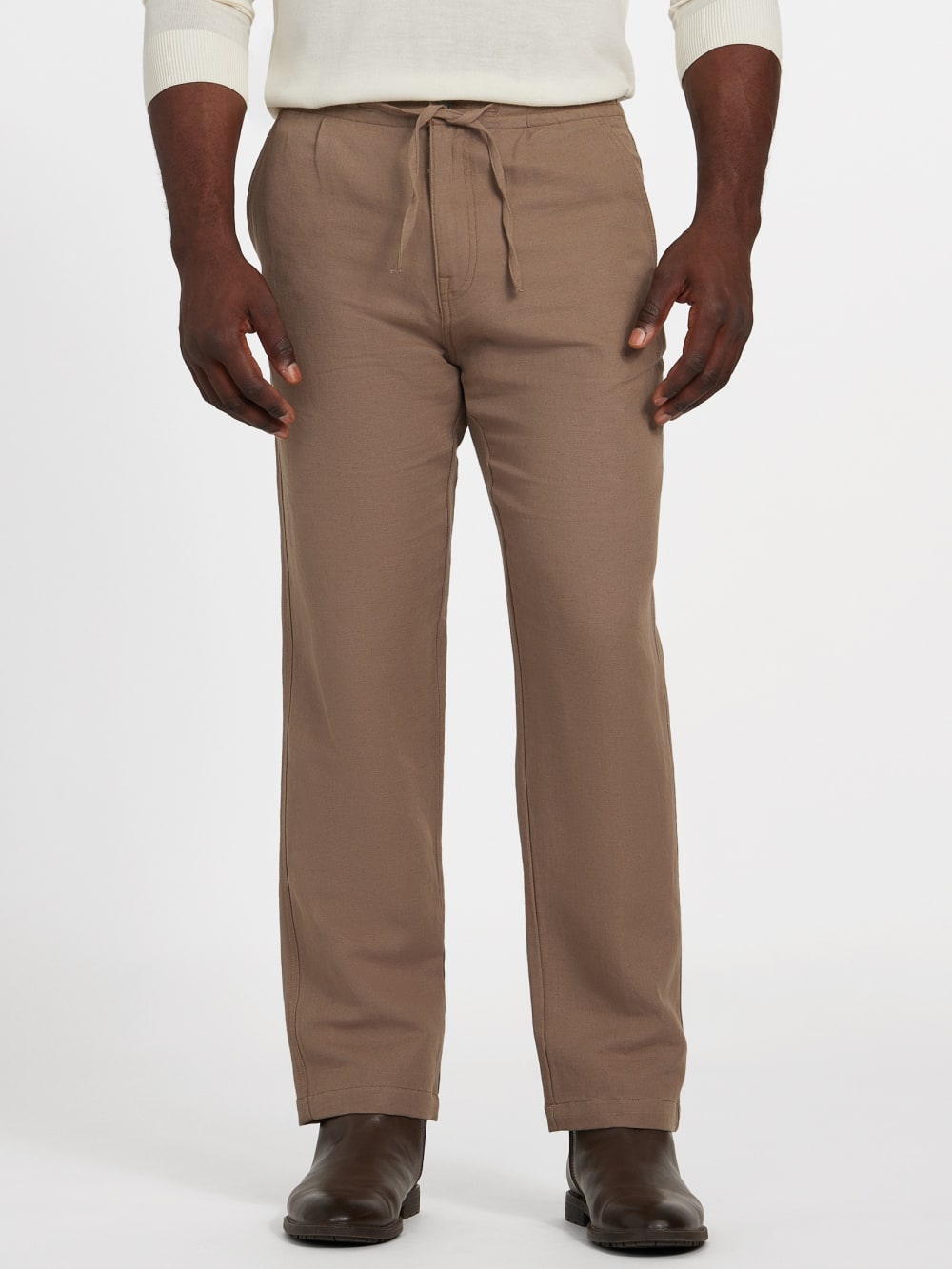 Nolan Linen Cotton Twill Pants - Guess