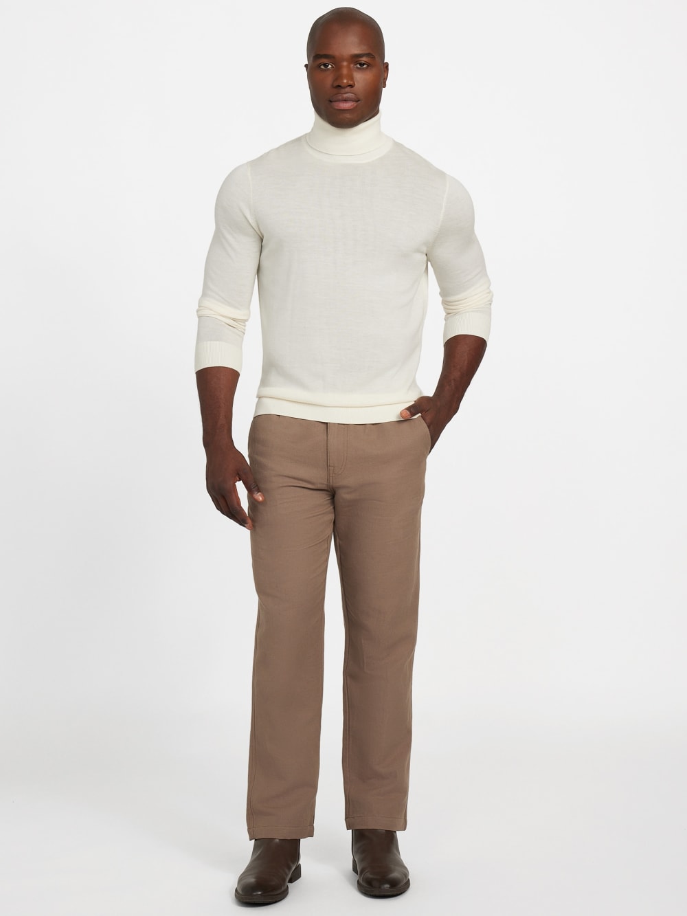 Nolan Linen Cotton Twill Pants - Guess