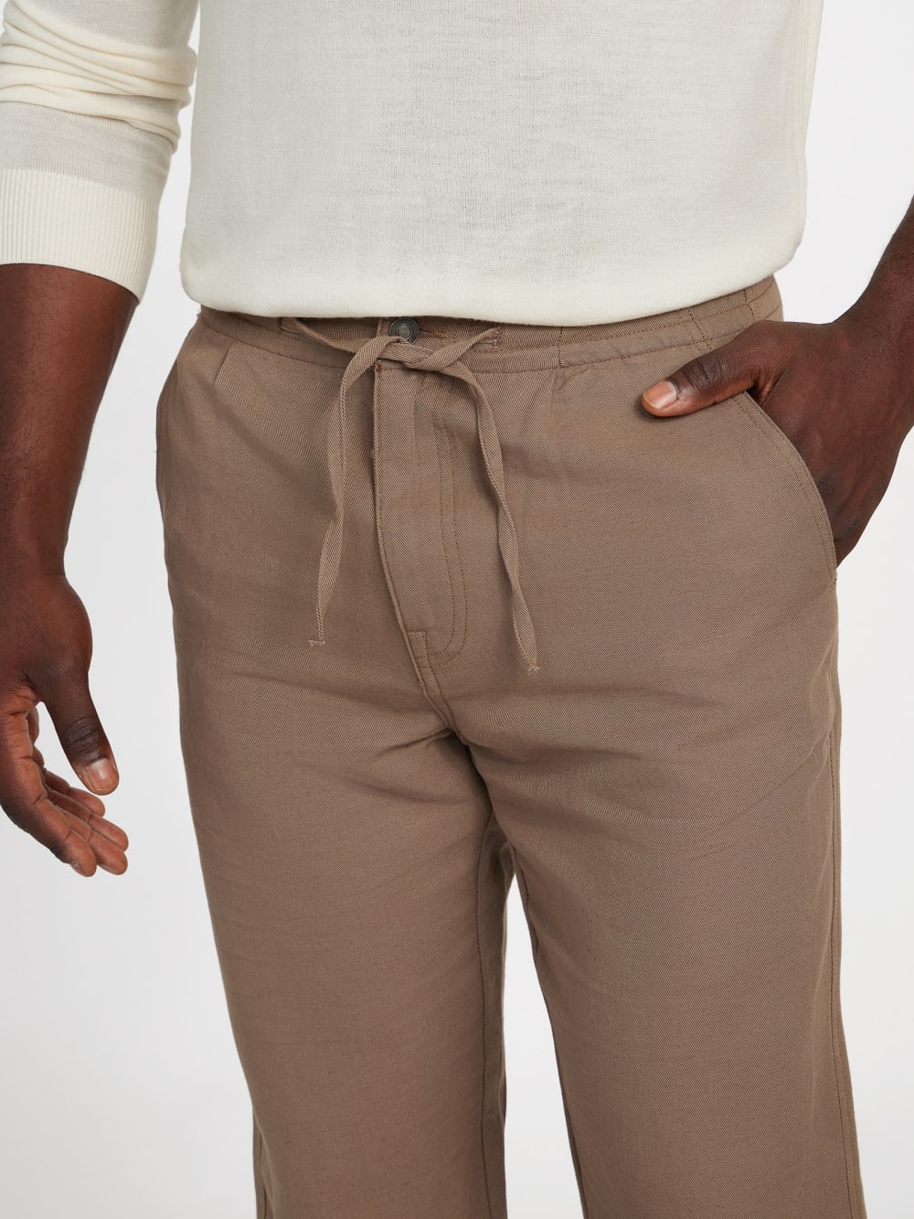 Nolan Linen Cotton Twill Pants - Guess