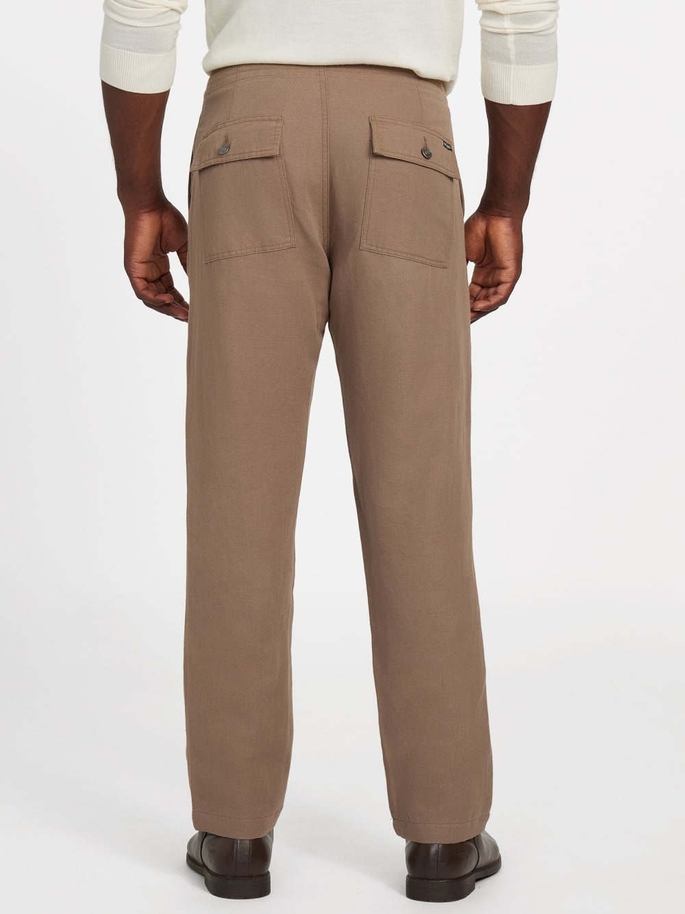 Nolan Linen Cotton Twill Pants - Guess