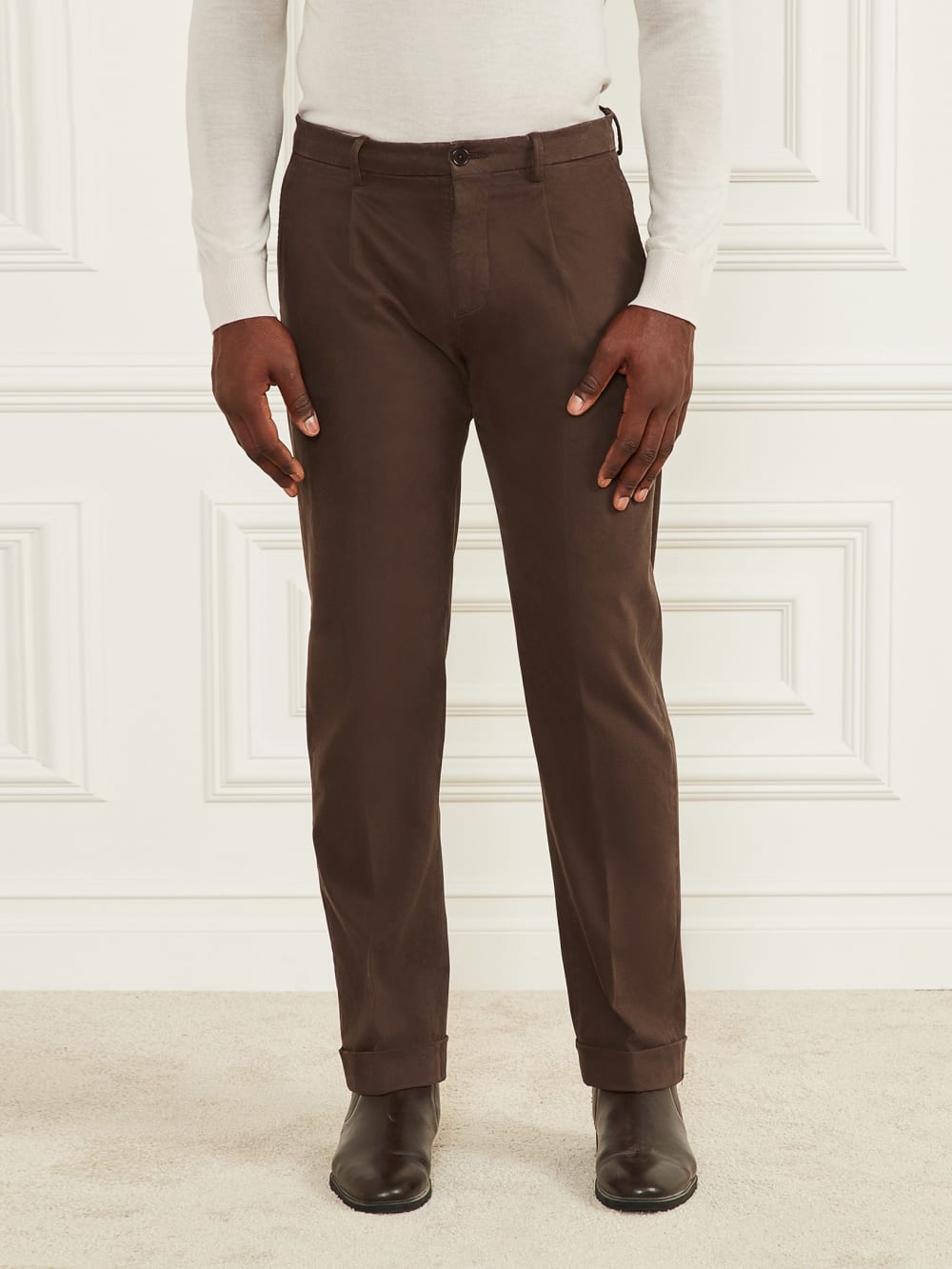 Ethan Twill Roll-Up Chino Pant - Guess