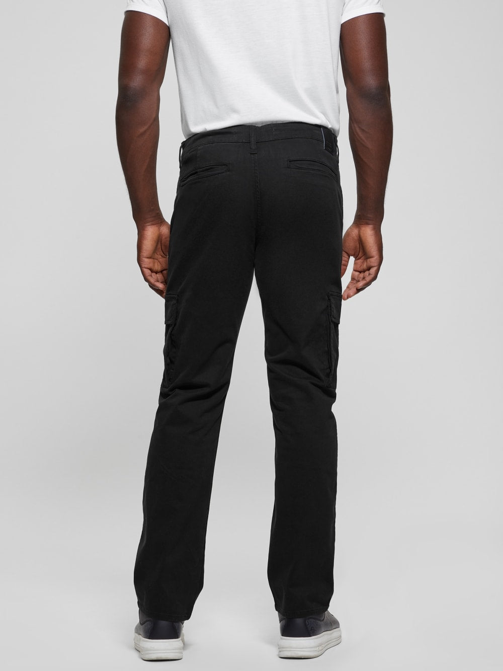 Sateen Coated Cargo Pants - Guess