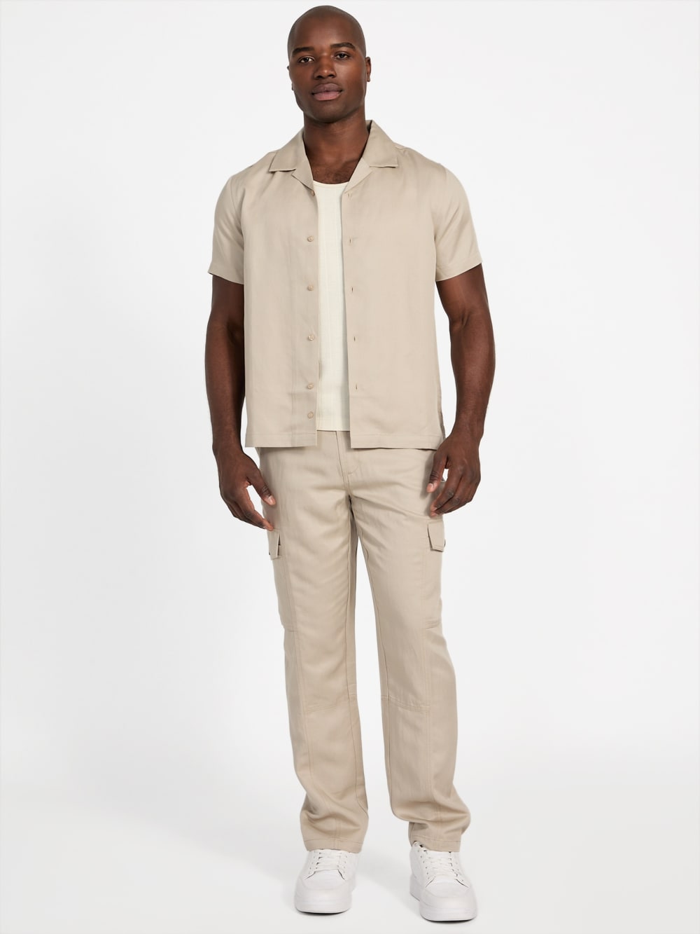 Ari Linen Twill Cargo Pants - Guess