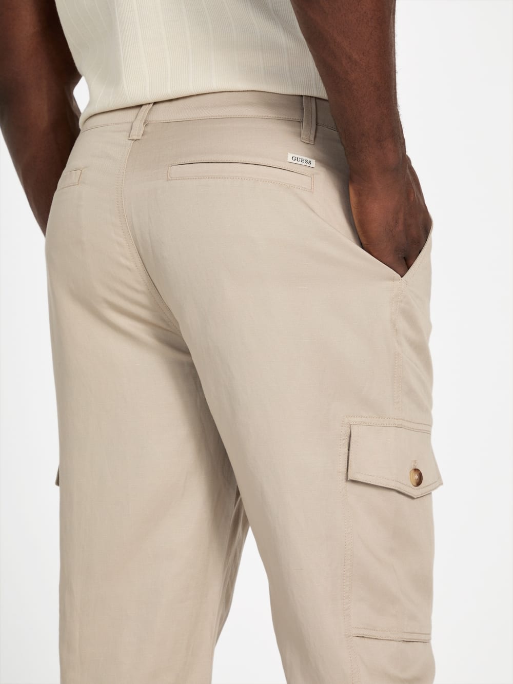 Ari Linen Twill Cargo Pants - Guess