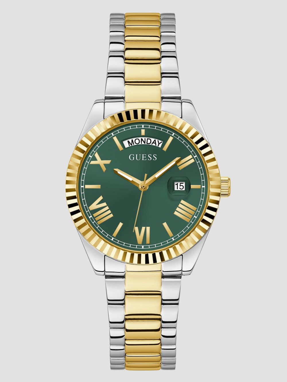 Multi-Tone and Green Analog Watch - Guess