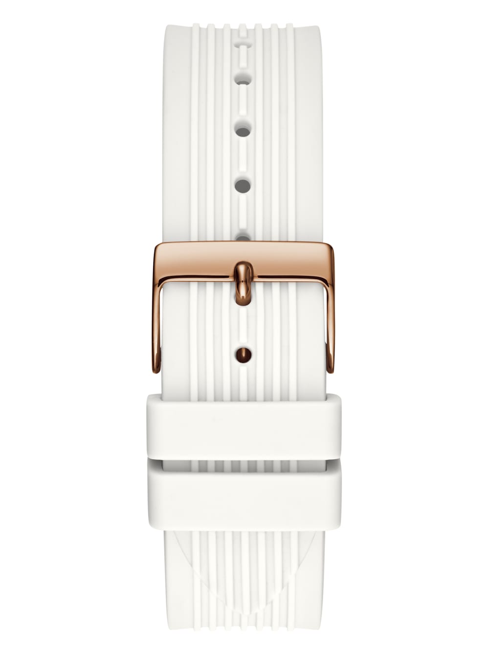 Rose Gold-Tone And White Multifunction Watch - Guess