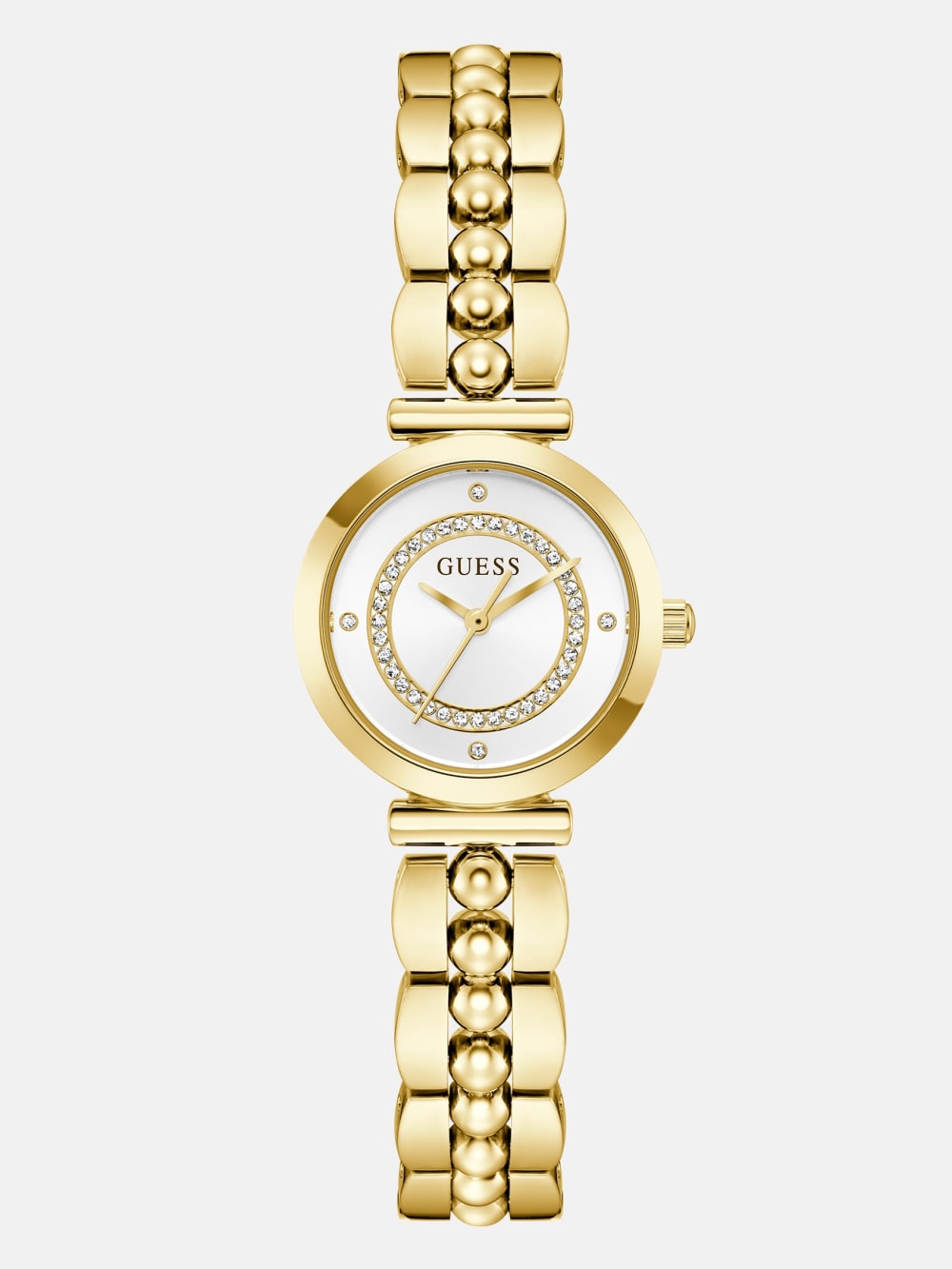 Gold-Tone Beaded Analog Watch - Guess