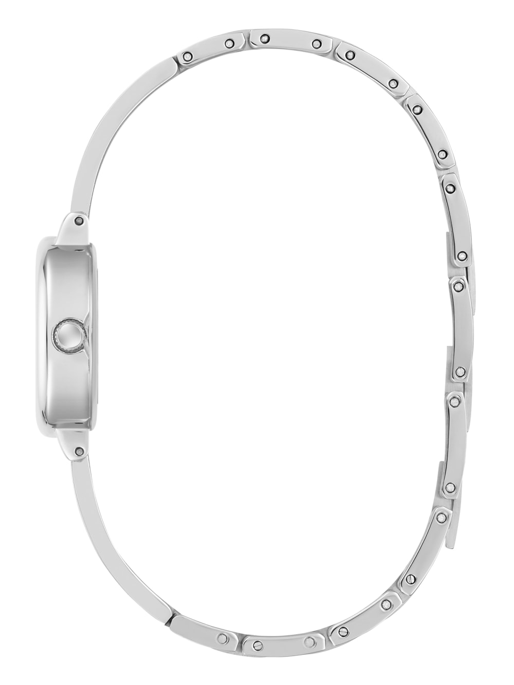 Silver-Tone Oval Analog Watch - Guess