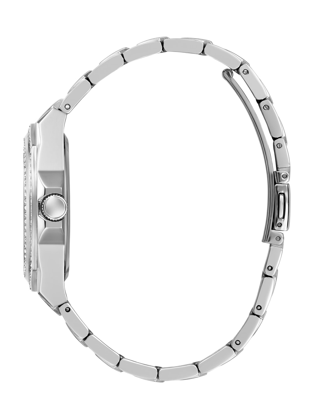 Silver-Tone and Crystal Multifunction Watch - Guess