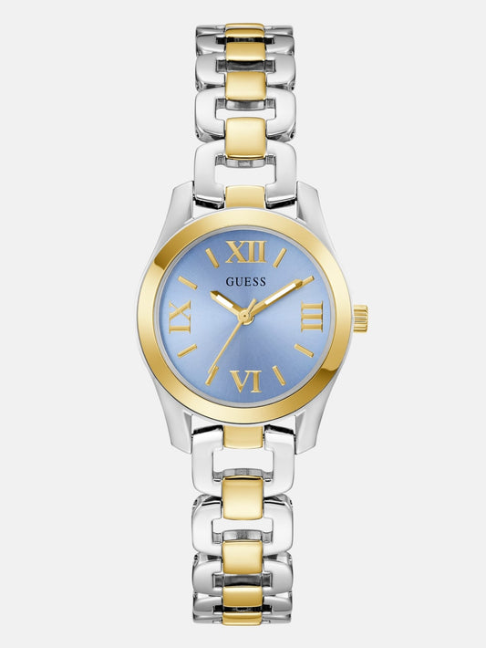 Two-Tone and Blue Analog Watch - Guess