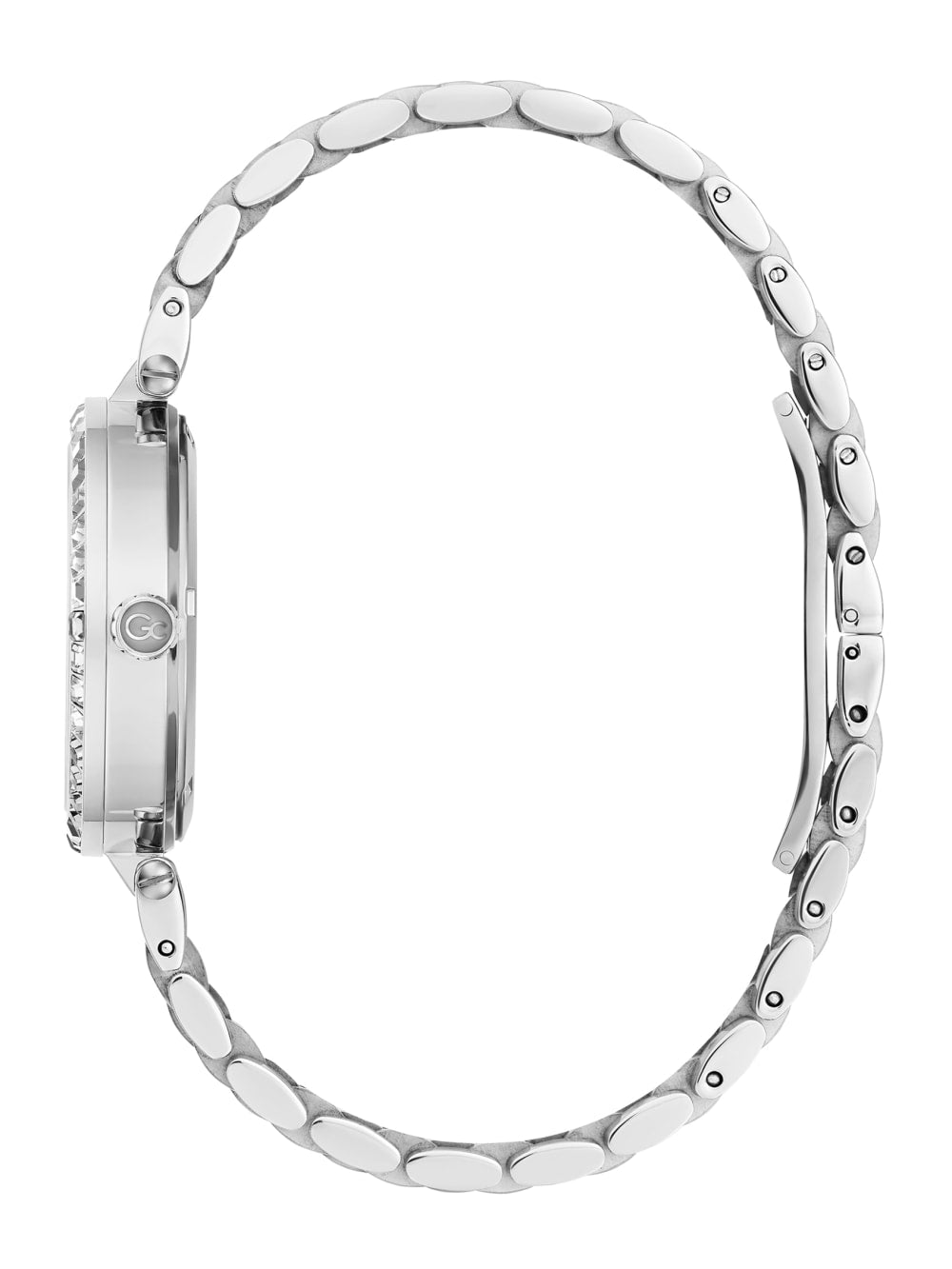 Gc Silver-Tone and Pink Multifunctional Watch - Guess