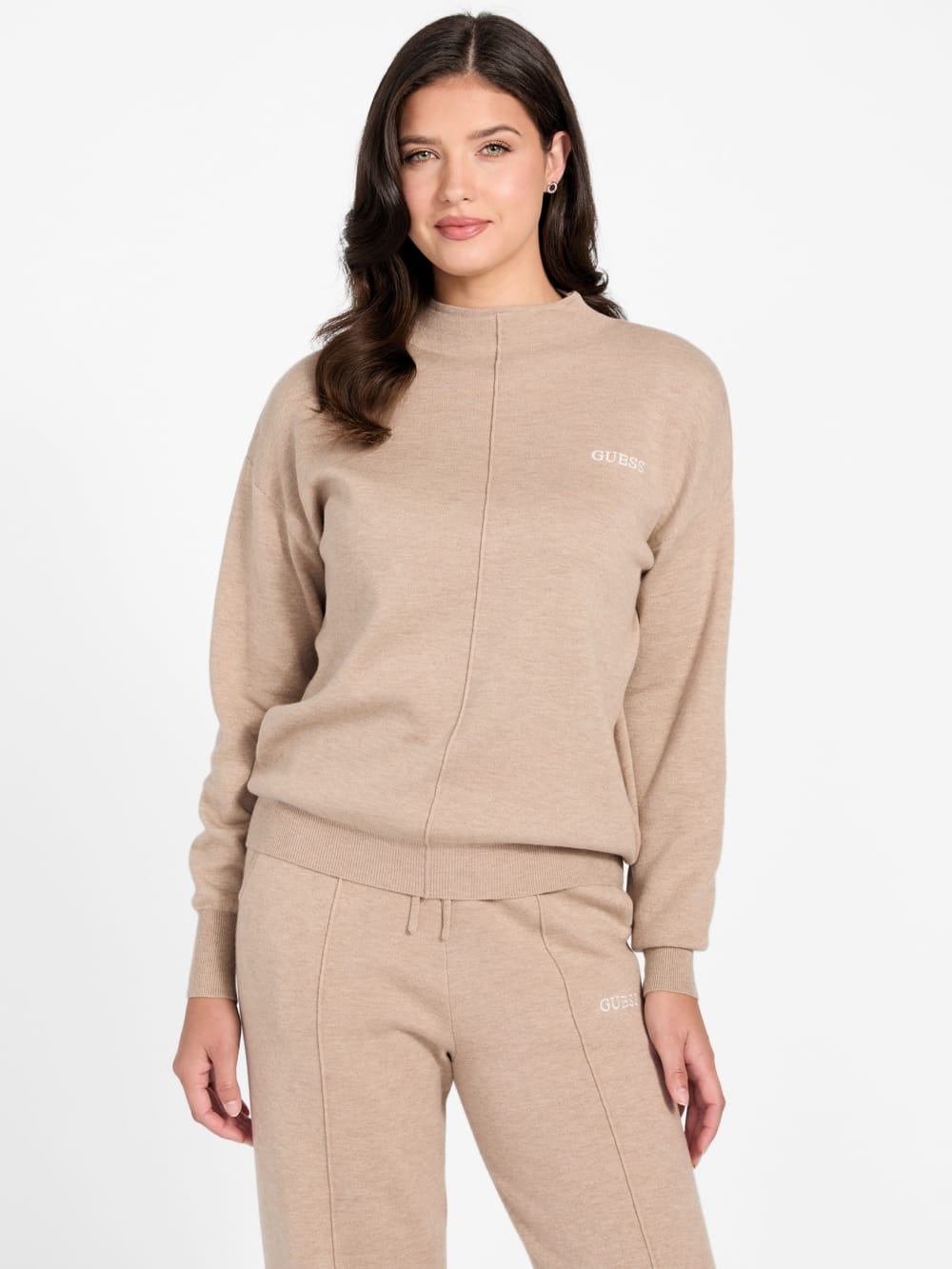 Ursula Mock Neck Sweater - Guess