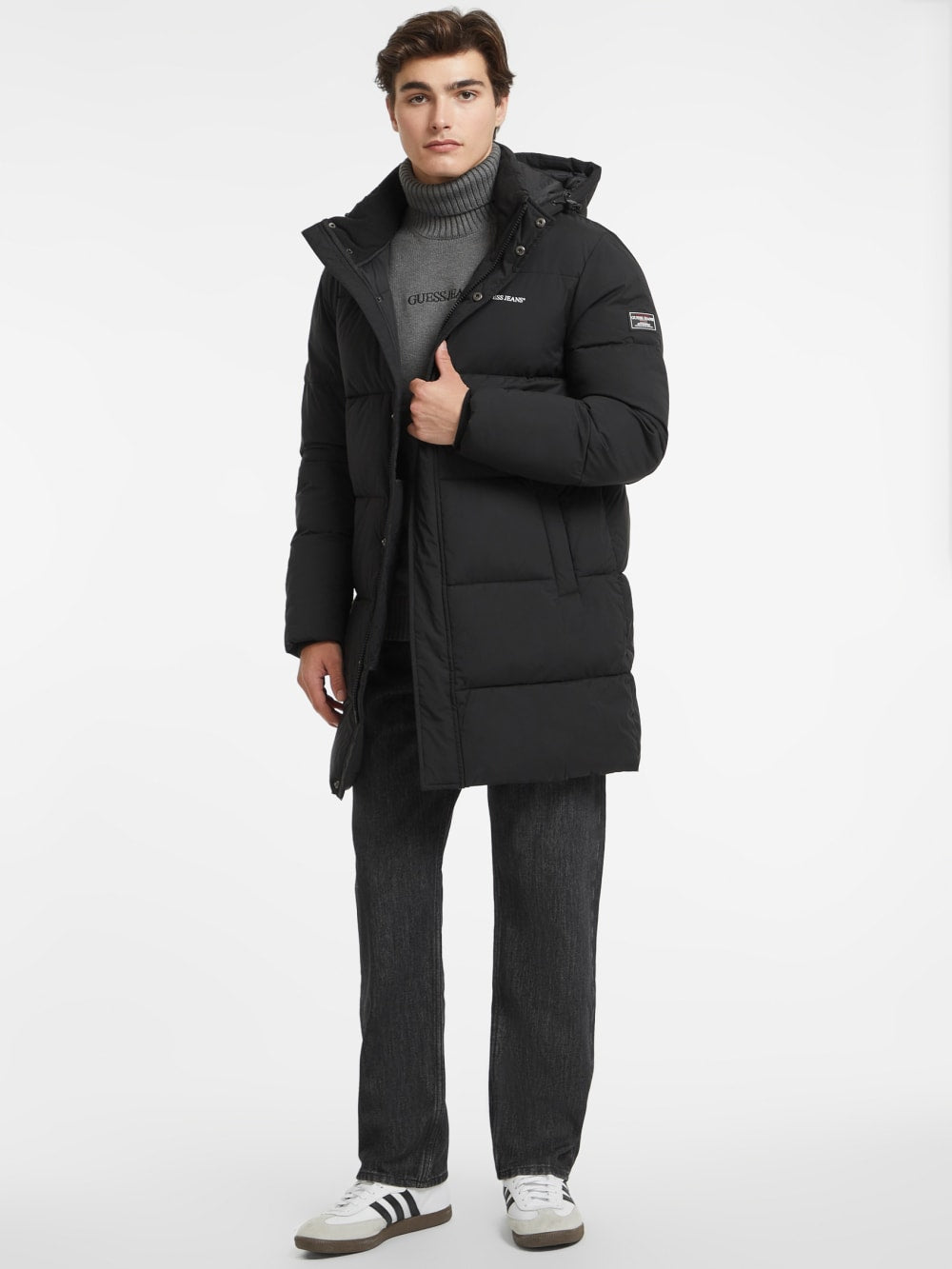 Mid-Length Puffer Jacket - Guess