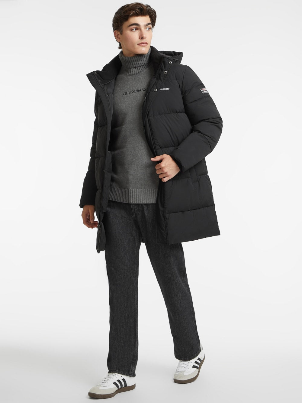 Mid-Length Puffer Jacket - Guess