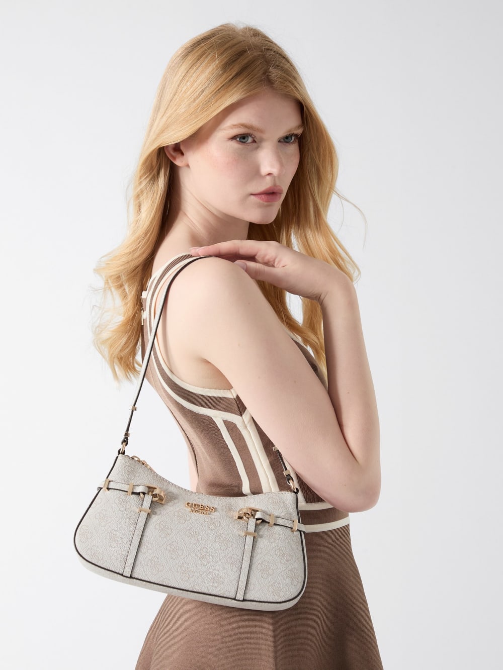 Leona Logo Shoulder  Bag - Guess
