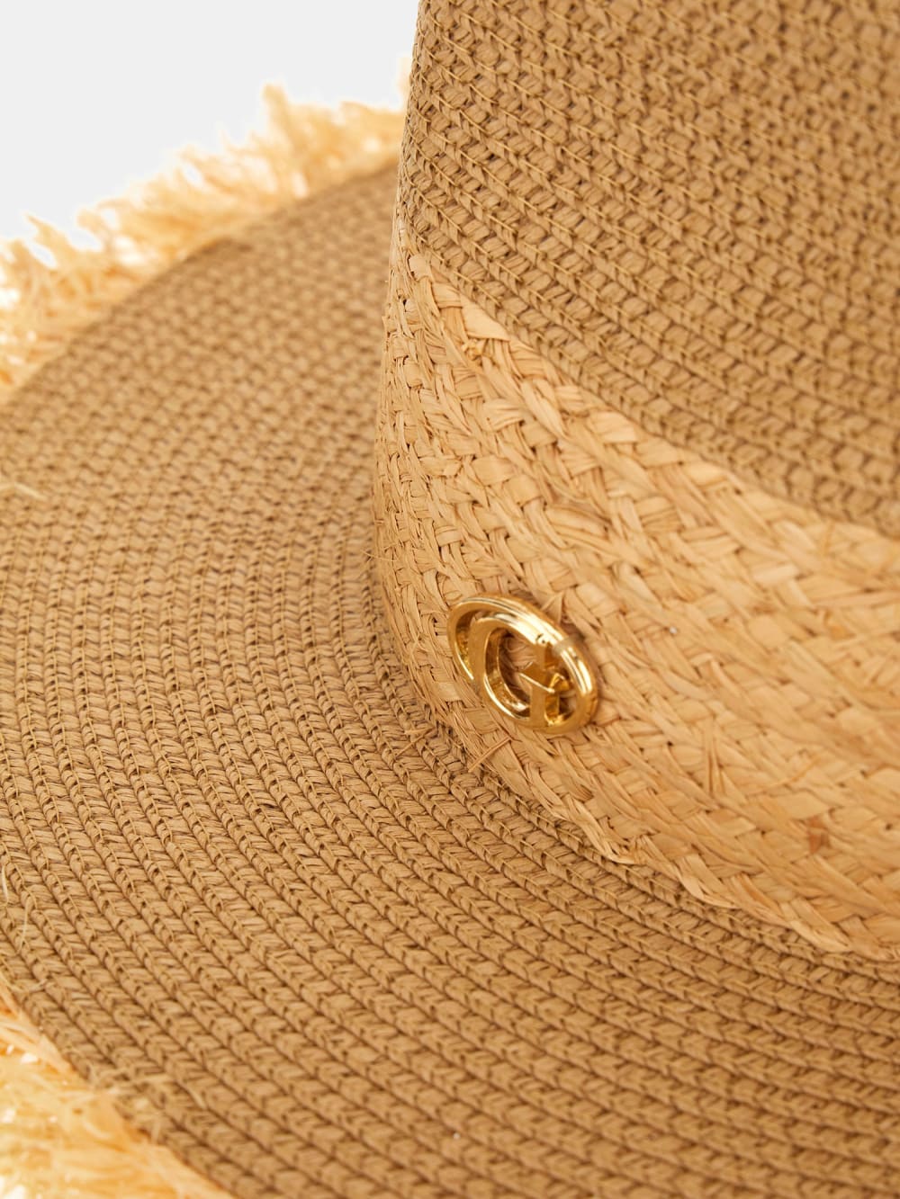 Wide Brim Straw Hat - Guess