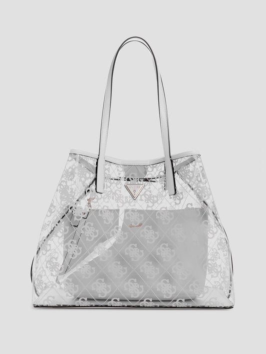 Tuana Clear Quattro G Large Tote - Guess