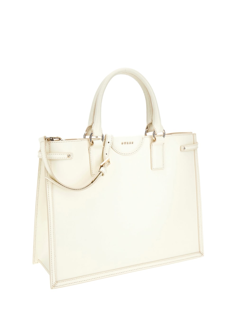 Isa Sleek Leather Medium Tote - Guess