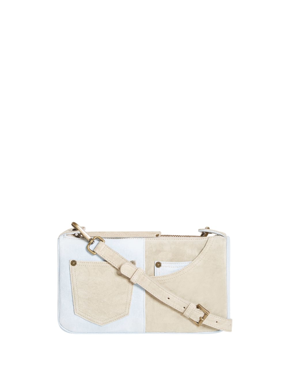 Baguette Denim Shoulder Bag - Guess