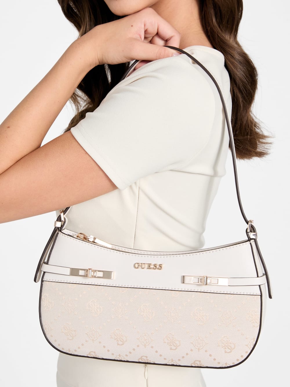 Melinda Logo Shoulder Bag - Guess