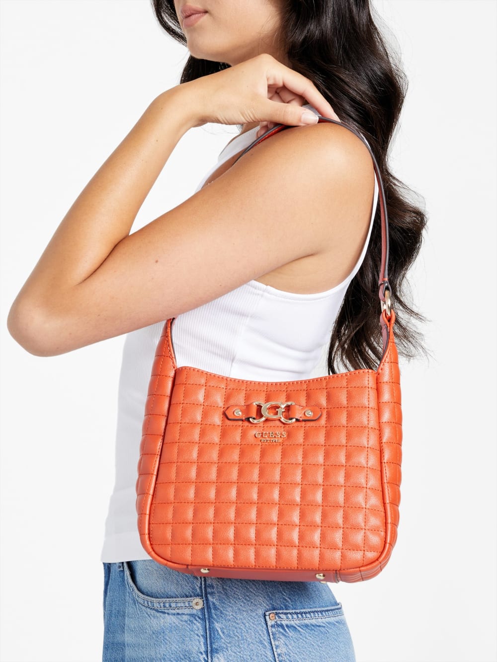Nadira Quilted Hobo Bag - Guess
