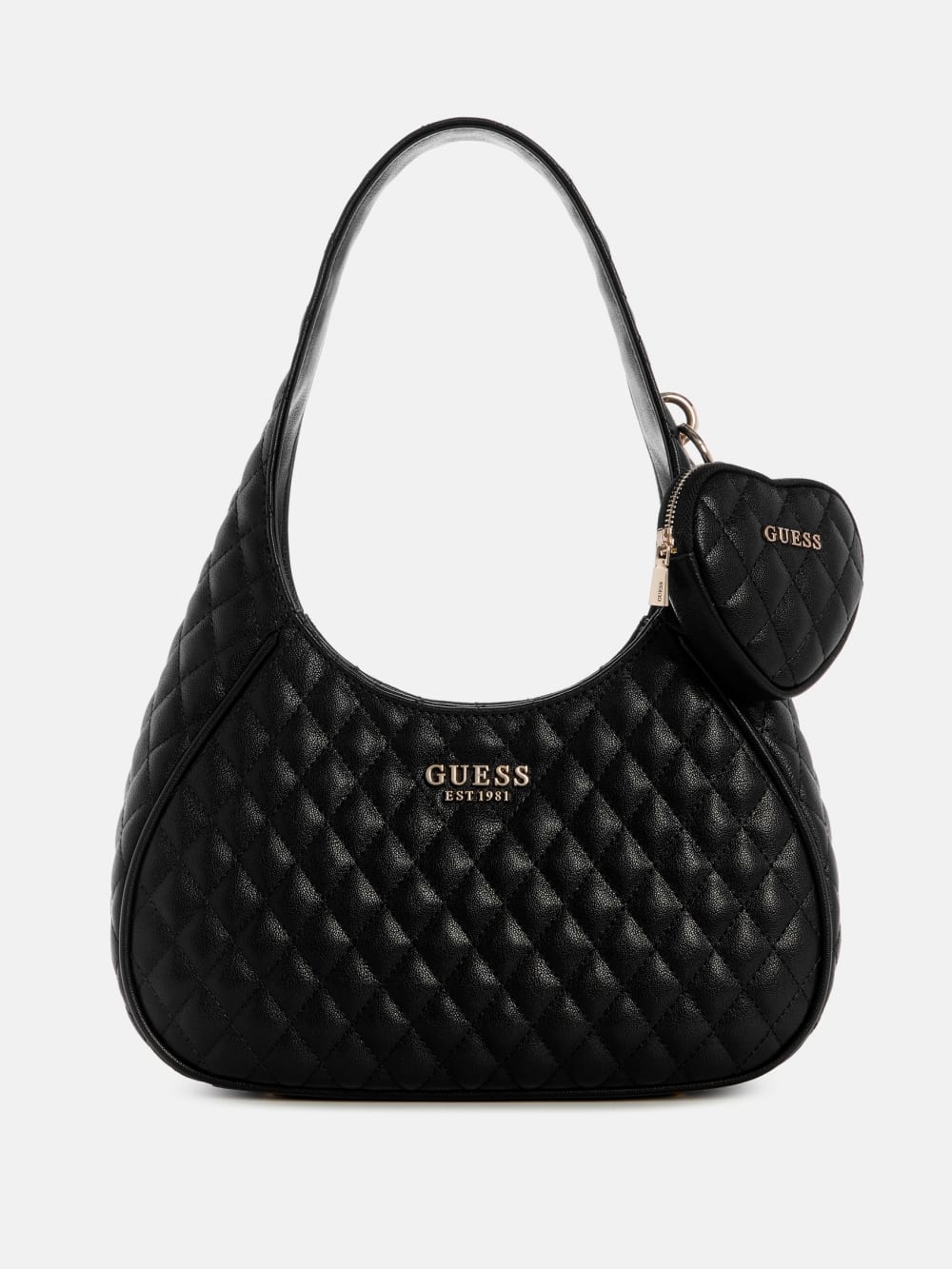 Atabey Hobo Quilted Shoulder Bag - Guess