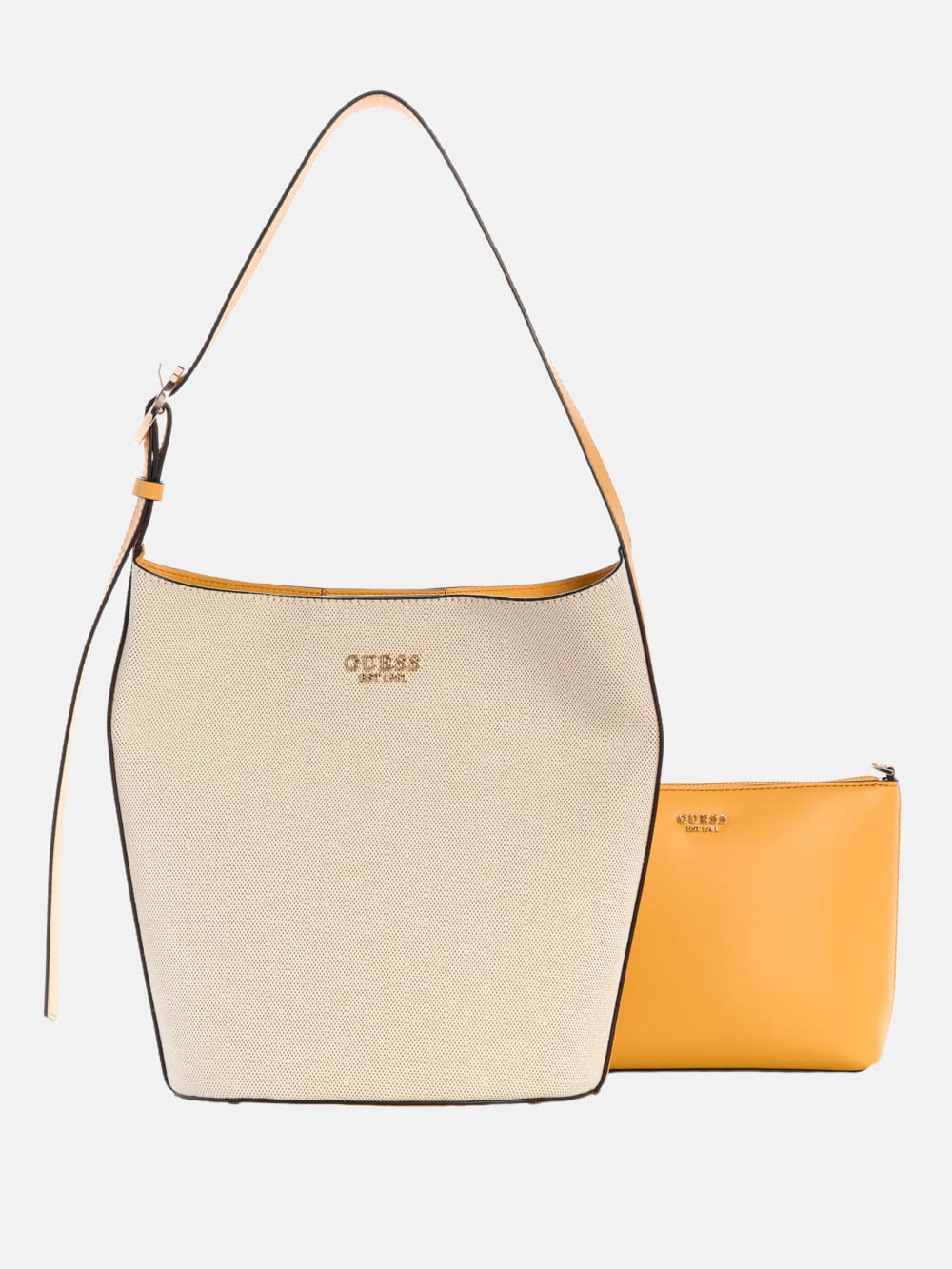 Nicolette Canvas Large Bucket Bag - Guess
