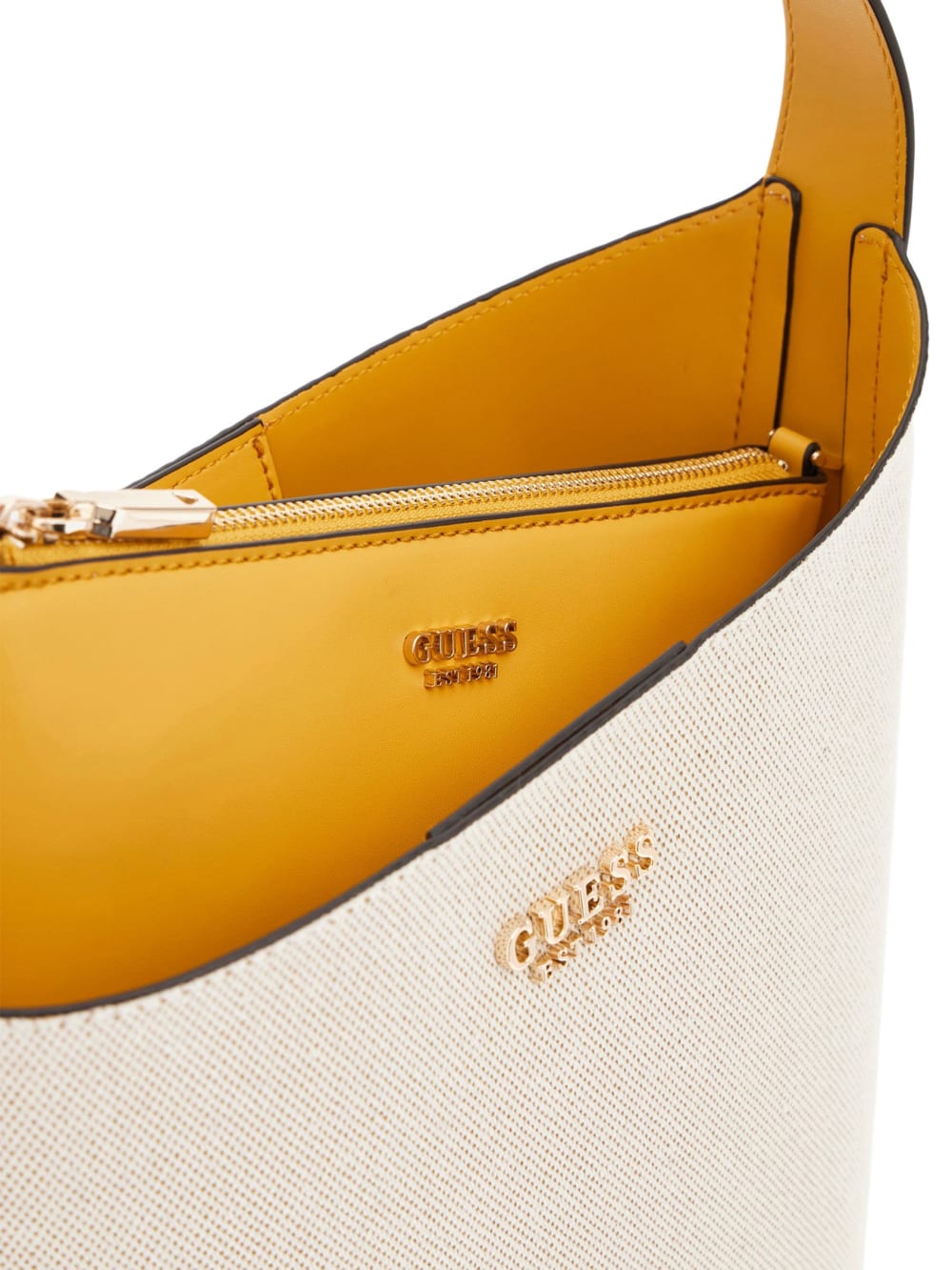 Nicolette Canvas Large Bucket Bag - Guess