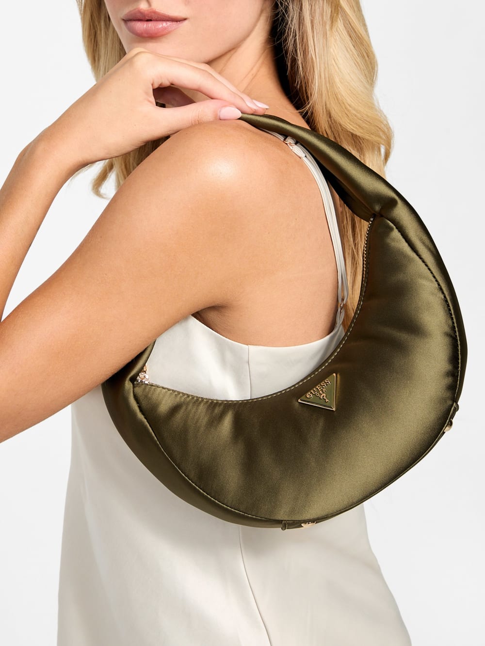 Sunetra Satin Mini Shoulder Bag - Guess