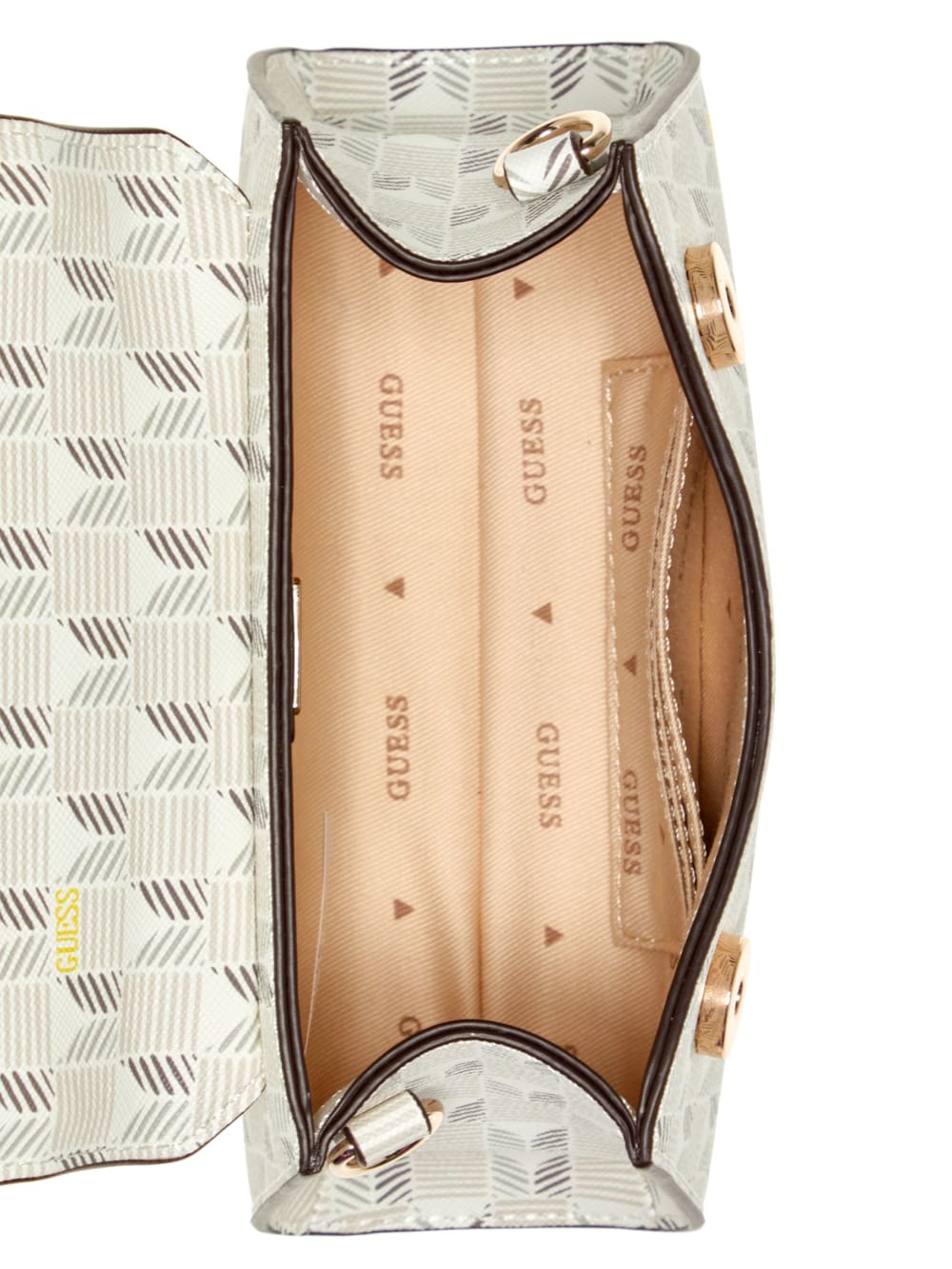 Hallie Mini Fold-Over Flap Bag - Guess