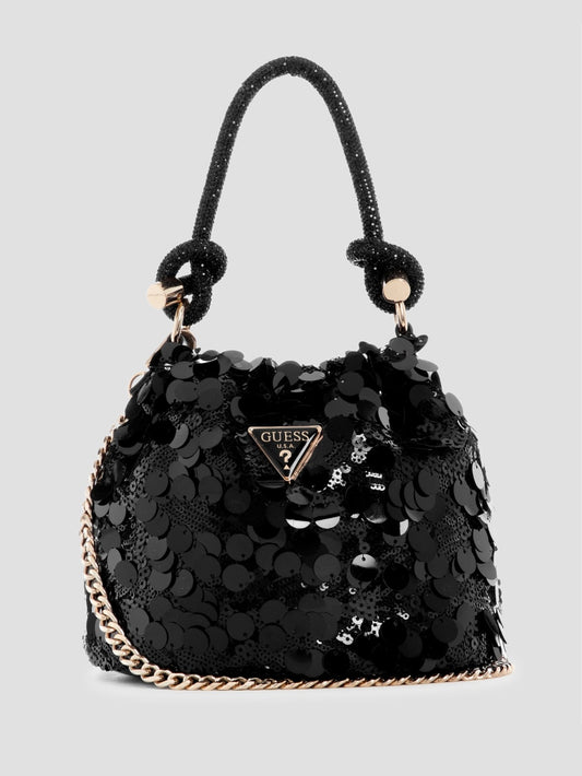 Holiday Shine Top-Handle Pouch - Guess