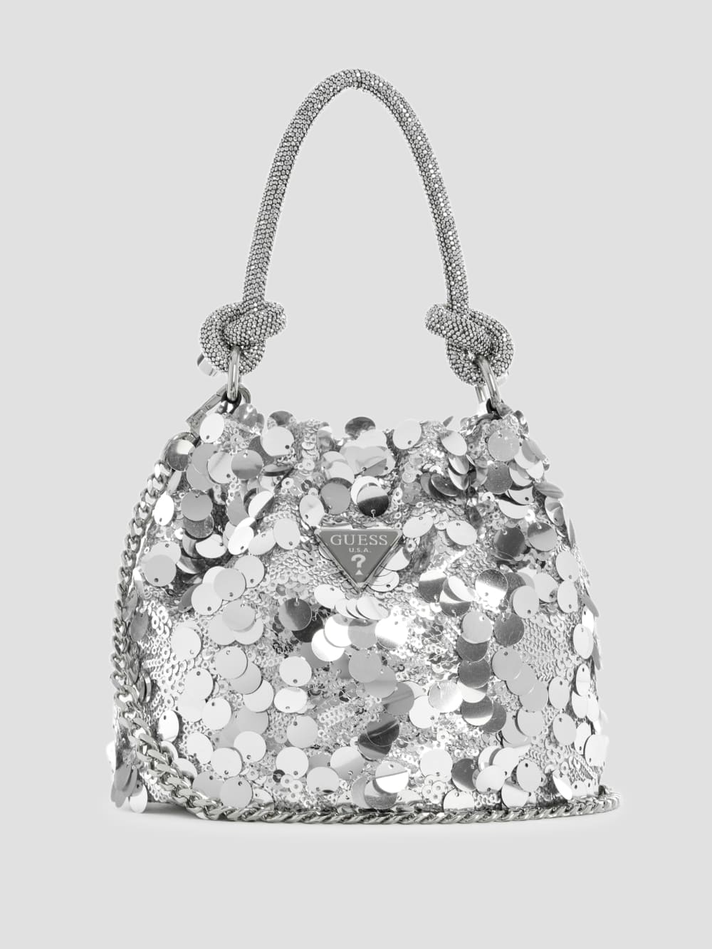 Holiday Shine Top-Handle Pouch - Guess