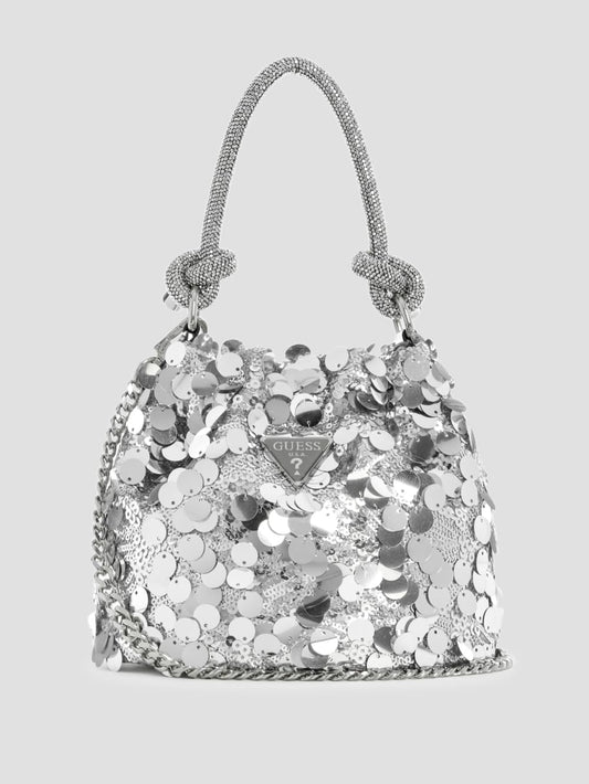 Holiday Shine Top-Handle Pouch - Guess