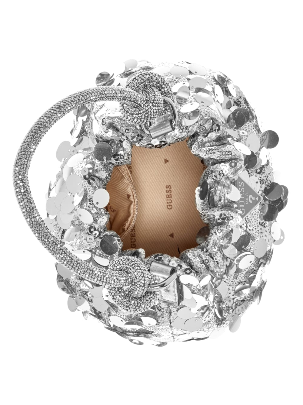Holiday Shine Top-Handle Pouch - Guess