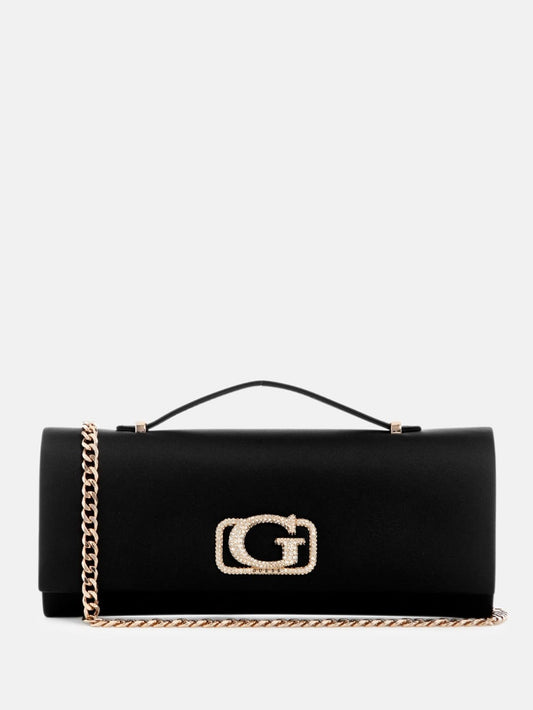 Zalina Satin Top-Handle Clutch - Guess
