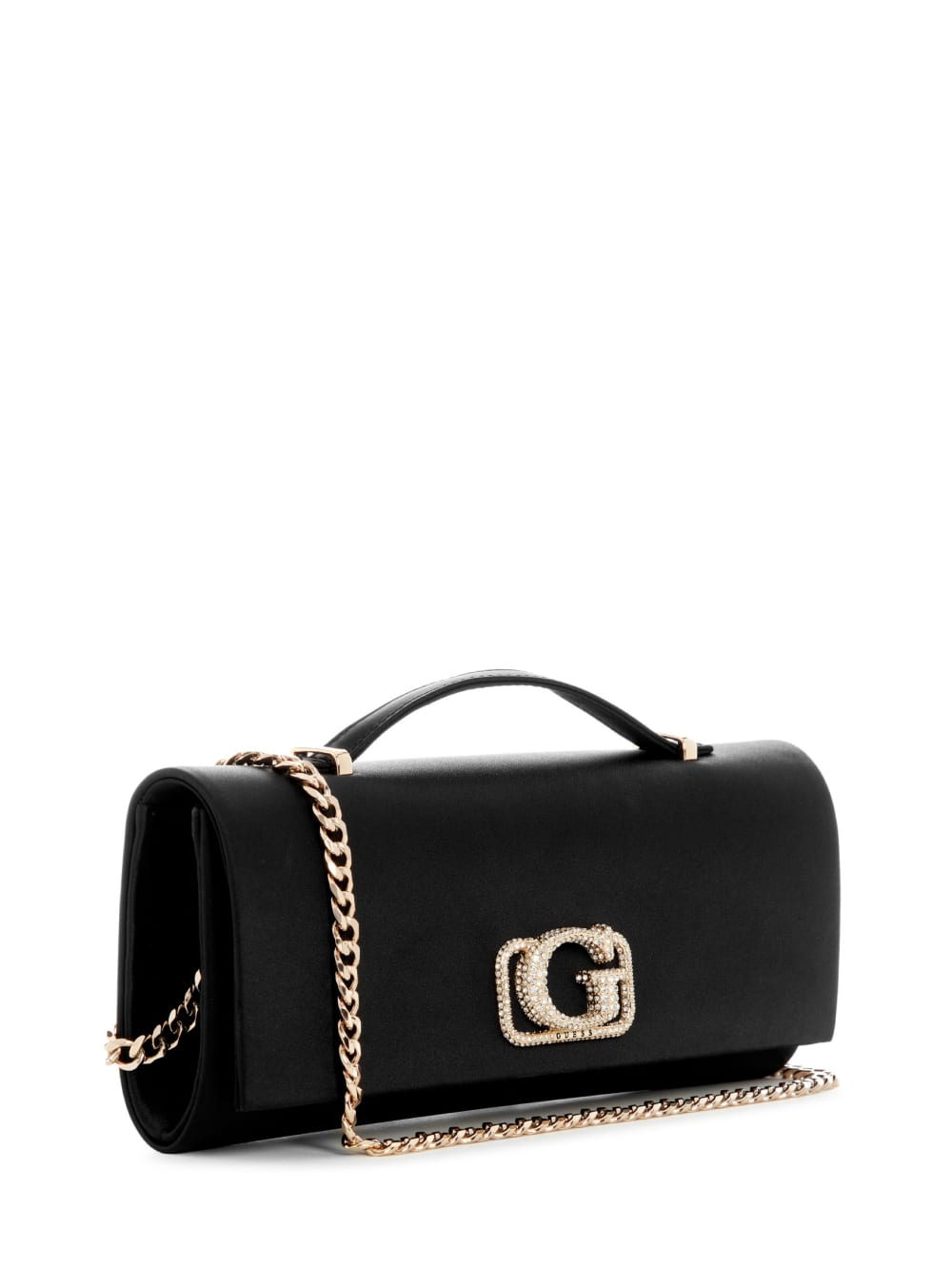 Zalina Satin Top-Handle Clutch - Guess