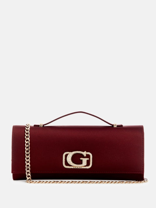 Zalina Satin Top-Handle Clutch - Guess