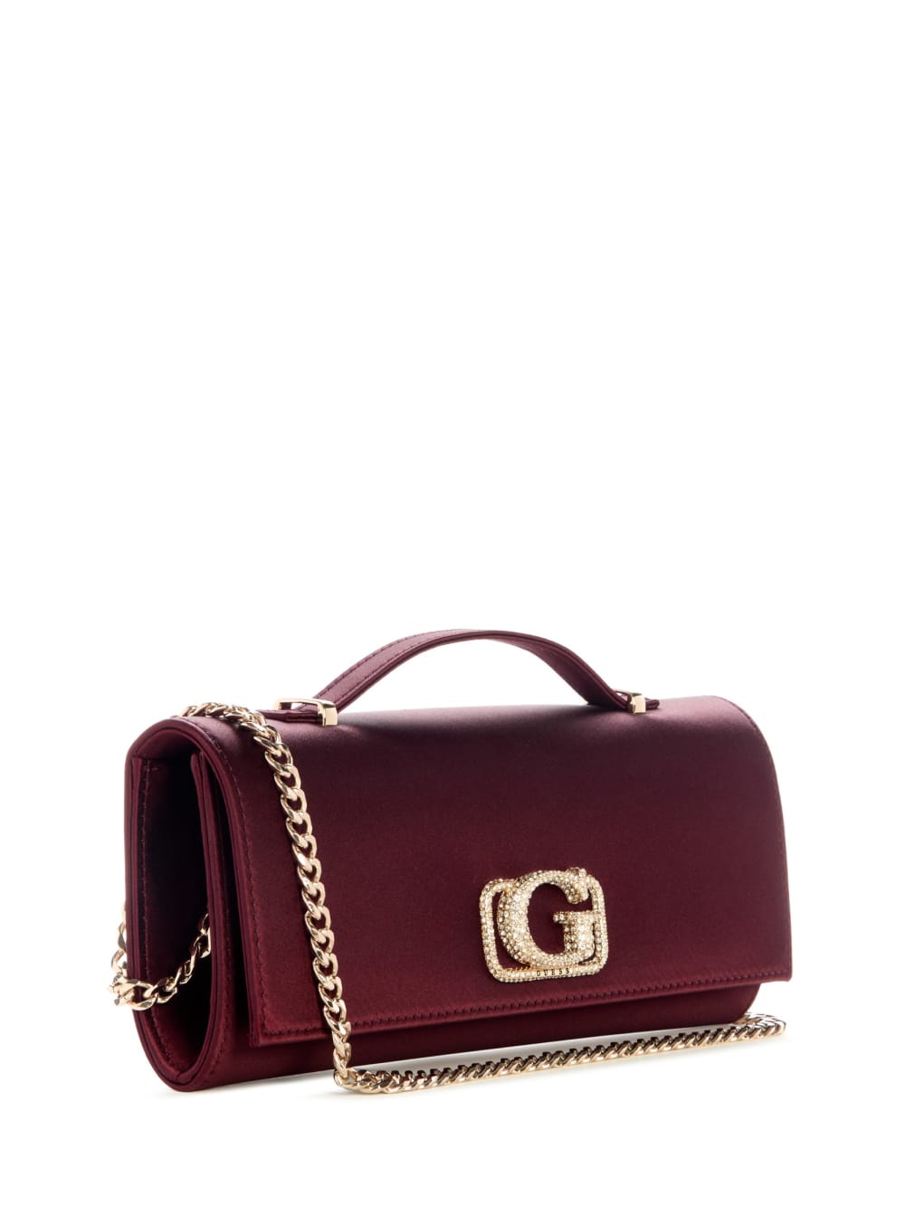 Zalina Satin Top-Handle Clutch - Guess