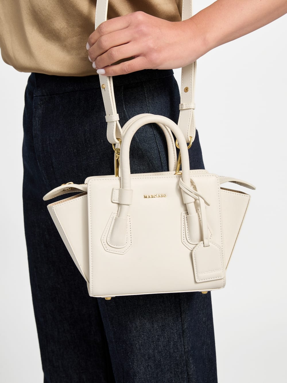 Merava Leather Mini Satchel - Guess
