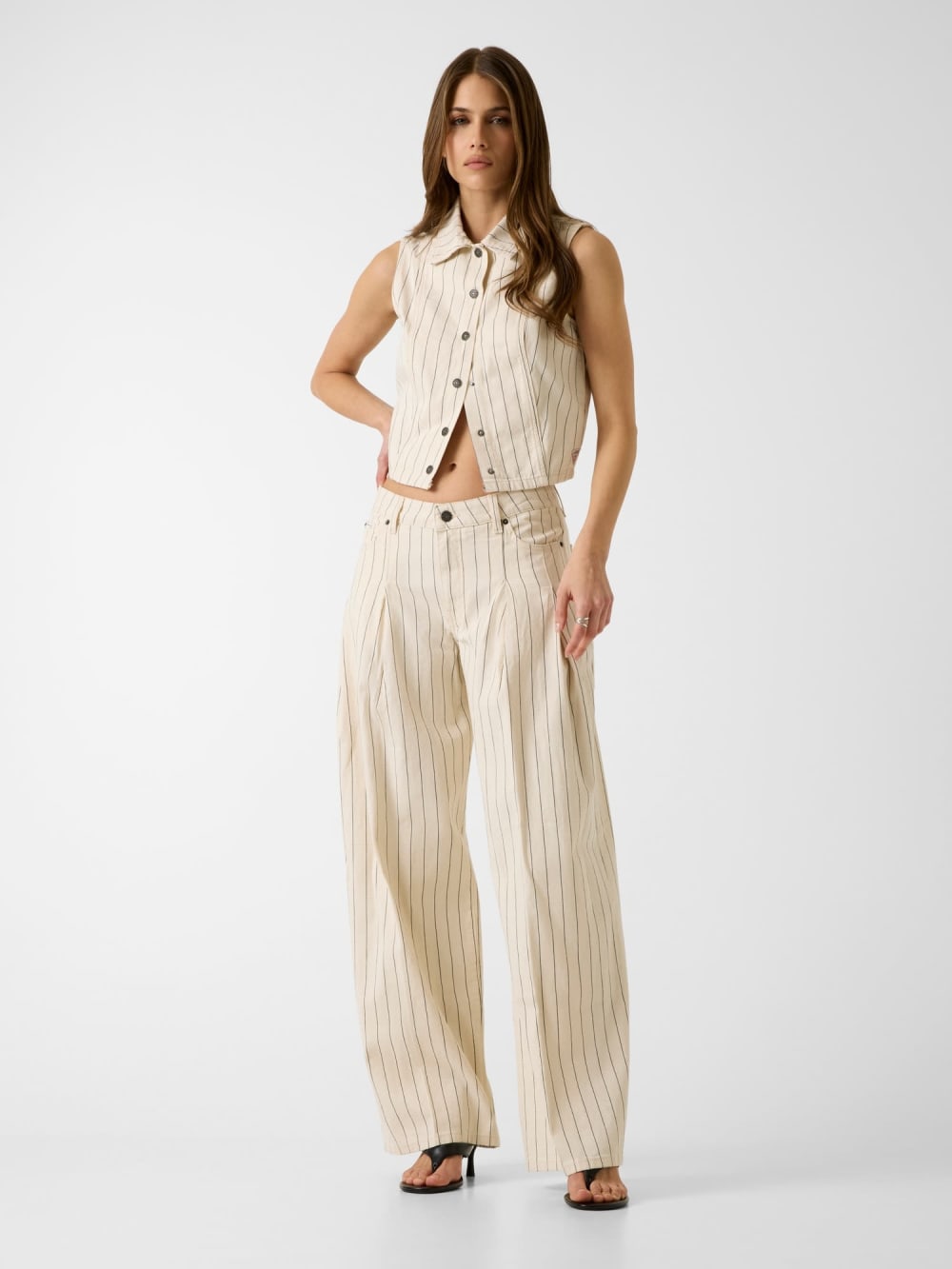 G12 Pleated extra wide-leg jeans - Guess