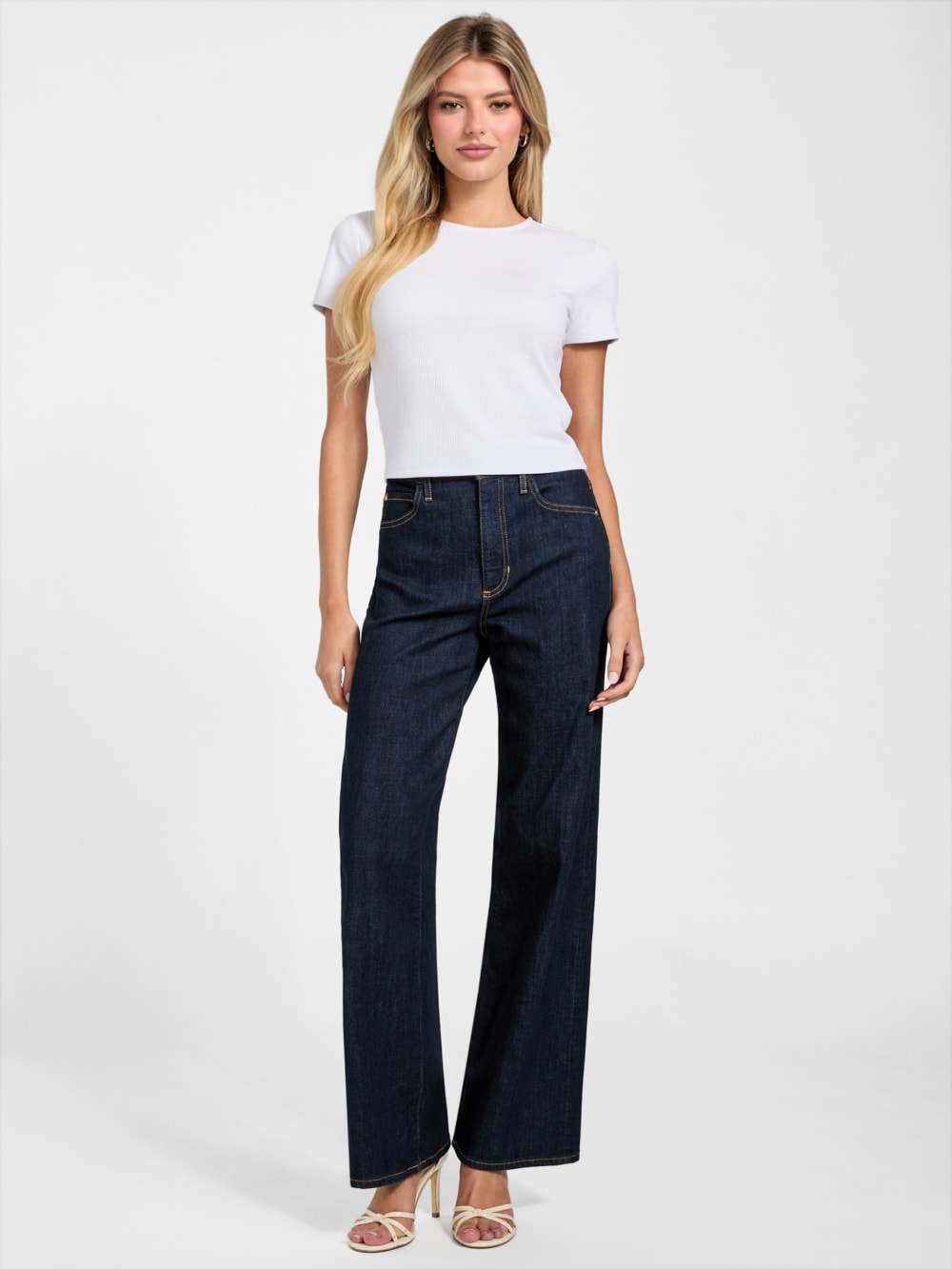 Eco Tinted Wide-Leg Jeans - Guess